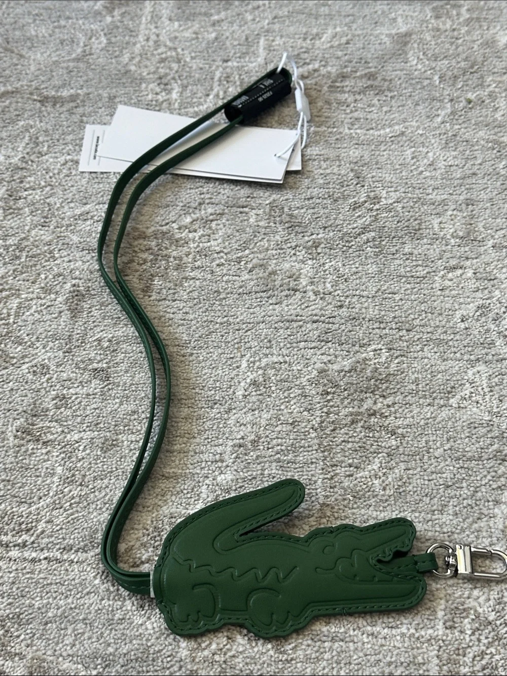 Lacoste Green Crocodile Key Ring. NWT’s.